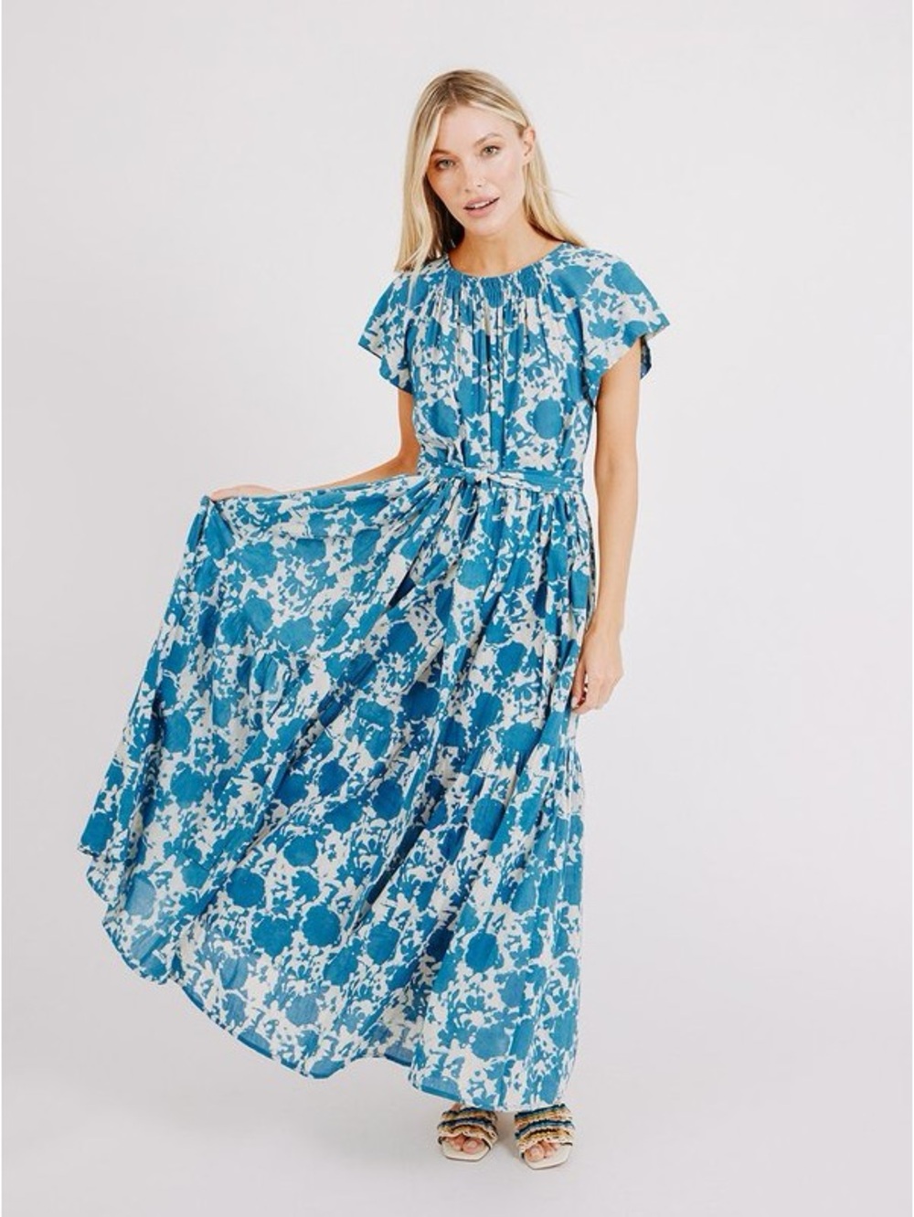 MIRTH Belted Vienna Maxi Dress
